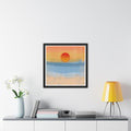 Sunset Seascape Framed Poster