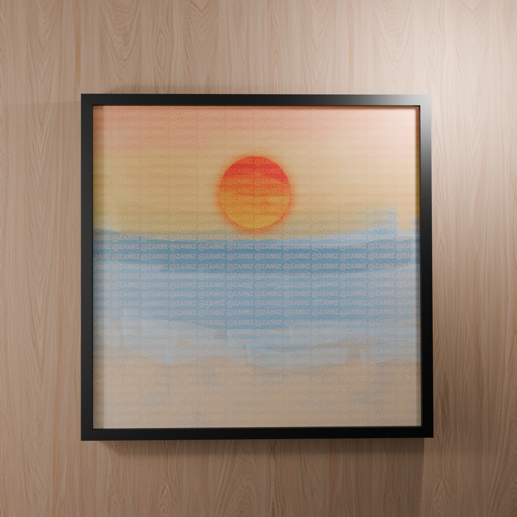 Sunset Seascape Framed Poster